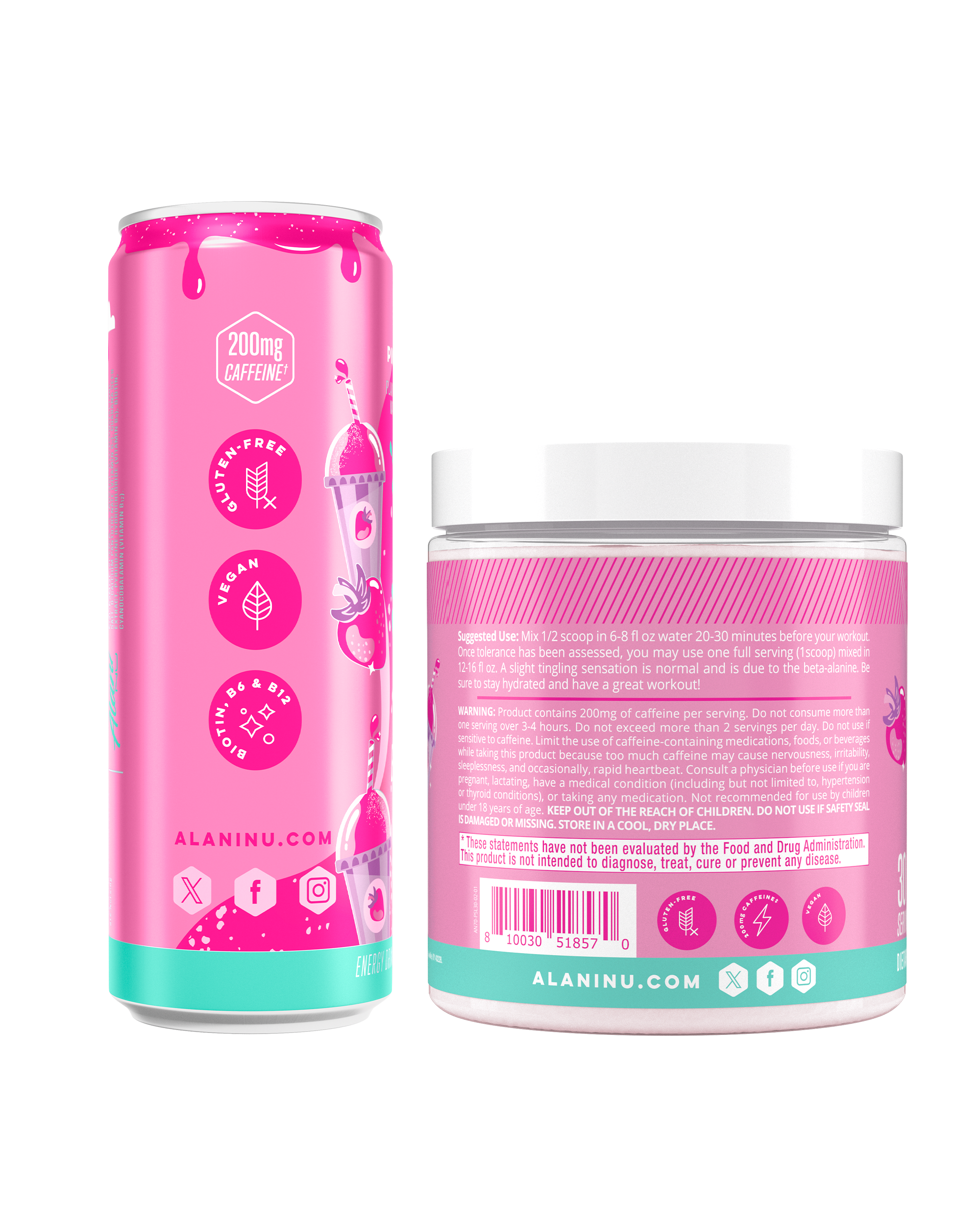 Energy Drink & Pre-Workout - Pink Slush